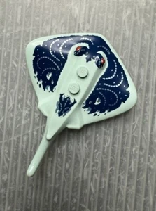 LEGO Manta Ray Stingray Aqua and Blue Metallic Sea Creature Ocean Minifigure - Picture 1 of 5