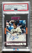 Buster Posey 2022 Topps Brooklyn Collection Black Auto PSA GEM-MINT 10 Slab /75