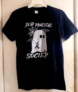 GILDAN Halloween /Diabetes Dead Pancreas Society schwarzes Kurzarm T-Shirt; M - Bild 1 von 18
