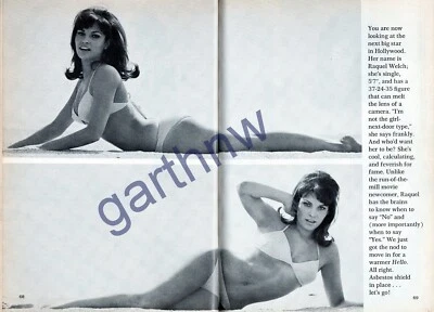 RAQUEL WELCH 1965 TEMPRANA RARA BELLEZA PICTÓRICA 24 AÑOS FANTÁSTICO VIAJE Foto 1 de 3