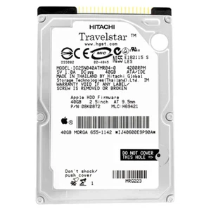 Festplatte Hitachi 40Gb IC25N040ATMR04-0 2Mb Cache 4200Rpm ATA 2,5" Zoll - Bild 1 von 5