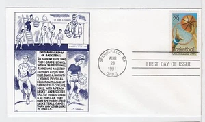 TurtlesTradingPost- Basketball Centennial 1991 FDC #2560 - LRC Cachet - Picture 1 of 1
