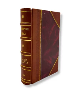Biblia etíope 1300 por Ma?T?Re Krastos lengua oromo [cuadernada en cuero] - Imagen 1 de 8