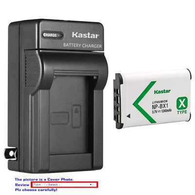 Kastar Battery Wall Charger for Sony NP-BX1 BC-CSX & Sony Cyber-shot DSC-WX300