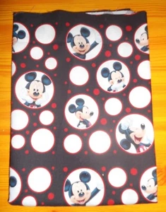 New Mickey Mouse Bubbles Printed 100% Cotton Fabric 28x18 - Picture 1 of 3