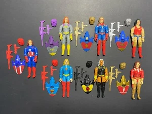GI JOE LADYJAYETOYS BARONESS SUPERHERO LOT W/ LIMITED EDITION SHIELDS- SUPERGIRL - Picture 1 of 15