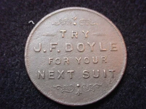 J.F. Doyle, Kanton, Illinois Souvenir-Werbetoken mit Hakenkreuz - Bild 1 von 2