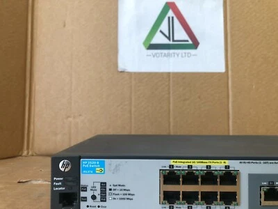 HP ProCurve 2520-8-PoE Switch with No PSU HP J9137A HP 2520-8-PoE (Inc VAT) - Image 1 of 3