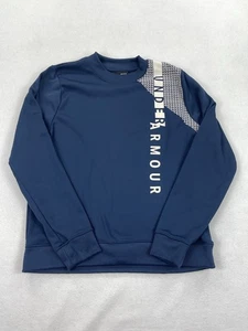 Sudadera Under Armour Coldgear para hombre L polar azul marino manga larga pulóver - Imagen 1 de 8
