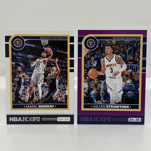 2024-2025 NBA Hoops JAMAL MURRAY #55 & JULIAN STRAWTHER Purple Parallel #174 Lot - Picture 1 of 2