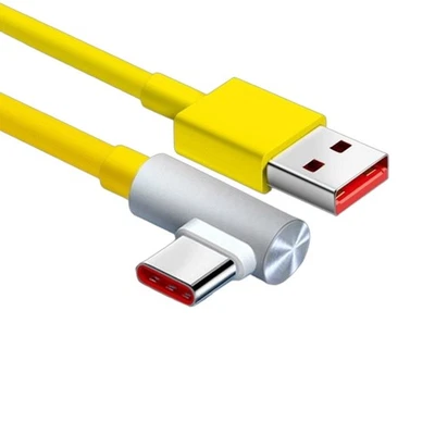 Data Transfer Charging Extension Cord Cable Wire Portable 120W 90 Degree - Image 1 of 4