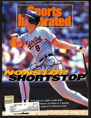 Revista Sports Illustrated Orioles JSA firmada por Cal Ripken Jr. HOF el 29/07/1991 Foto 1 de 2