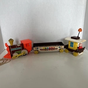 Vintage 1964 Fisher Price Chug Chug 3-teiliges Zugset 168 - Bild 1 von 20