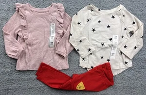 Cat & Jack Toddler Girl's Size 18 Months Long Sleeve T-Shirt & Leggings Outfit - Picture 1 of 6