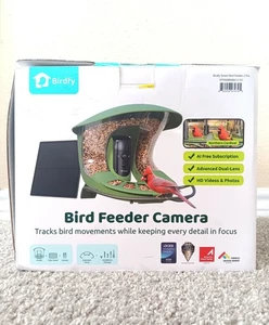 Alimentador Birdfy Cámara Alimentador Inteligente para Pájaros 2 Con Cámara Alimentado por Energía Solar Caja Dañada - Imagen 1 de 5
