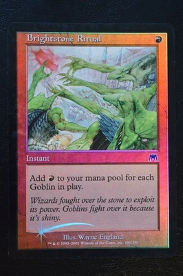 Magic The Gathering MTG BRIGHTSTONE RITUAL FOIL Onslaught LP Lightly Played - Image 1 of 2