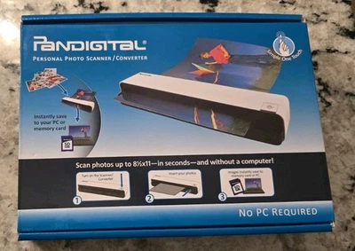 Pandigital PANSCN06R Personal Photo Scanner/Converter RED COLOR NEW SEALED - Image 1 of 4