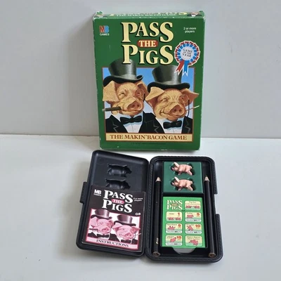 Pass The Pigs 1984 MB Juegos Completo Original Cerdos Score Pad 2 Lápices Completo  Foto 1 de 4