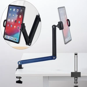 Long Arm Tablet Stand Phone Holder Lazy Bed Desk Mount For iPhone iPad Tablet - Picture 1 of 11
