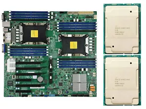 Supermicro X11DPI-NT+2*Intel Xeon Gold 6138 cpu 20-Core 2.0GHz combination - Picture 1 of 1