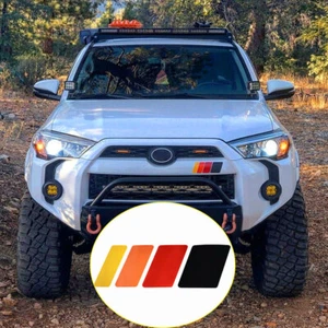 13'' Retro Classic Tri-Color Style Stripe Decal Sticker For Toyota Tacoma/Lexus - Picture 1 of 12