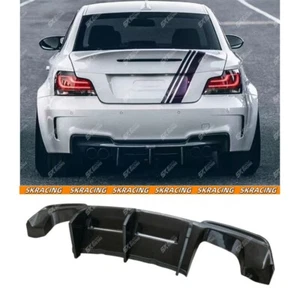 Alerón labial difusor parachoques trasero fibra carbono real cupé BMW 1M E82 2011 cupé - Imagen 1 de 14