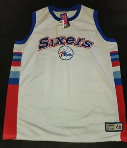 Philadelphia Sixers basketball Jersey Vintage Majestic Hardwood Classics 2XL Men - Picture 1 of 7