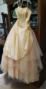 Abito da ballo formale quinceanera in seta con perline Mori Lee ballo sfilata crociera 5/6 - Foto 1 di 12