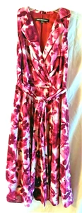 Jones Wear Dress Beautiful Fuschia Stylish Tye Dye Pattern  Sz 4 New w/o Tag - Picture 1 of 10