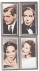 4 cartes film 1936 CLARK GABLE * JESSIE MATHEWS ROCHELLE HUDSON CEDRIC HARDWICKE