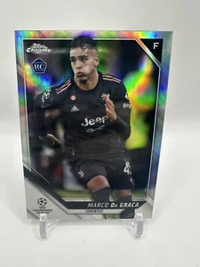 2021-22 Topps Chrome UEFA Marco Da Graca Silver Refractor Rookie RC - Juventus - Picture 1 of 2