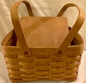 Longaberger Kuchen/Kuchen Korb mit Erhöhung 12" x 12" x 6" 2004 - Bild 1 von 7