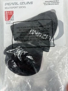 Pearl Izumi Womens Attack No Show Socks M Black Quick Dry Made in USA 14251704 - Picture 1 of 6