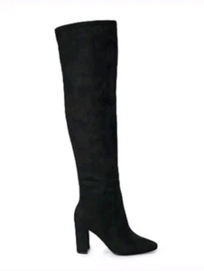 Madden Girl NYC- Cariss Over the Knee Heeled Boots in Black, Women's Size 8 - Picture 1 of 9