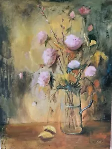 FELIX FELMART PAINTING STILL IMPRESSIONIST FLORAL STILL LIFE - Picture 1 of 8