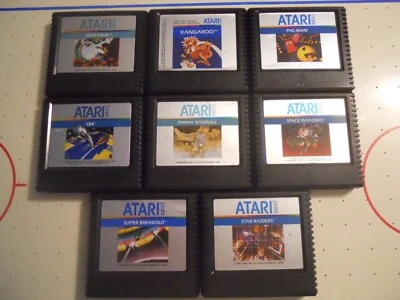 Atari 5200 game lot -Set of 8 -Space Invaders, Baseball and 6 more -Tested/Works - Image 1 of 4