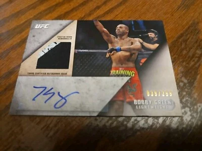 2015 Topps UFC Knockout Autograph Relic Card #039/299 Bobby Green #KAR-BG - Image 1 of 4