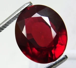 Stunning 12.50 Ct Natural Rhodolite Garnet Oval Cut "Certified"-Loose Gemstone - Picture 1 of 6