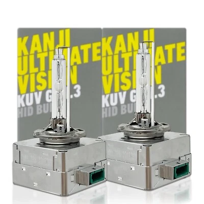 DAMA Kanji Ultimate Vision Gen3 D3S HID Xenon Headlight Bulbs 6000K - Pack of 2 - Image 1 of 4