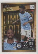 2020-21 Topps Match Attax 101 Limited Edition Gold Raheem Sterling #LE7G