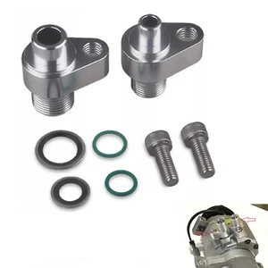 LS Swap AC Compressor adapter fittings for Denso 10S17F & 10S20F - Picture 1 of 9