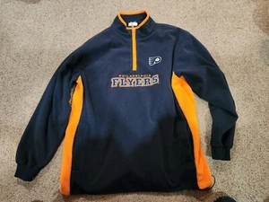 Philadelphia Flyers Lee Sports Zip Up Sweater Sz Large - Picture 1 of 3