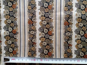Remnant STRIPES & FLOWERS Liberty Tana Lawn cotton approx 33 (width) x 54 cm - Picture 1 of 3