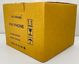 Vintage Coin-Op Table Top Payphone Telephone Black ELT-PHONE ST-888 + KEY READ - Picture 1 of 8