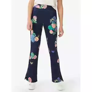 Free Assembly Girls Long Track Navy Relaxed Fit Pull-On Pants, Size S (6/6X) - Picture 1 of 4
