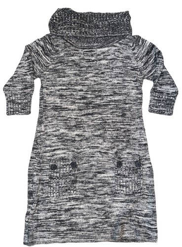 Maglione Alyx Donna Taglia XL Nero Bianco Marmorizzato Abito Grigio Maglia Corta Pull On