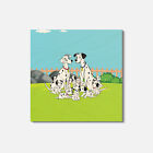 101 Dalmatians Cartoon 4'' X 4'' Square Wooden Coaster