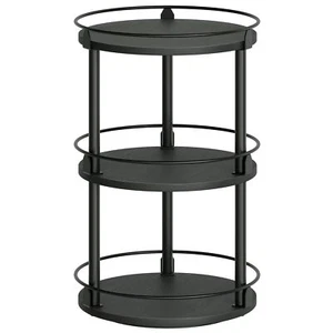 3-Tier Lazy Susan Organizer Rotating Spice Rack Spinning Organizer Industrial... - Picture 1 of 9