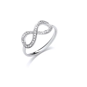 0.16 carat Natural Round Brilliant Cut  Diamond Bezel-set Ring White Gold - Picture 1 of 8