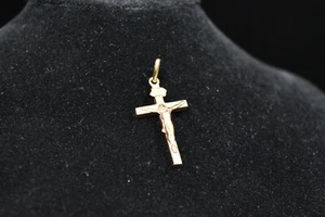 18ct 18K 750 Gold Crucifix Pendant - Beautiful #2 - Bild 1 von 6